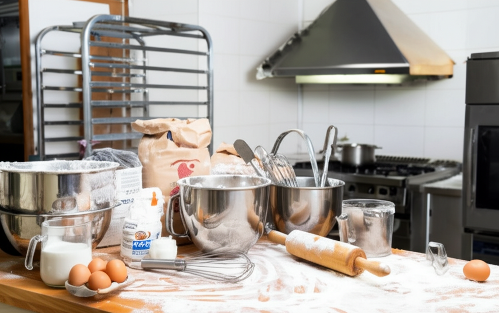 Messy Marvin's bakery kitchen